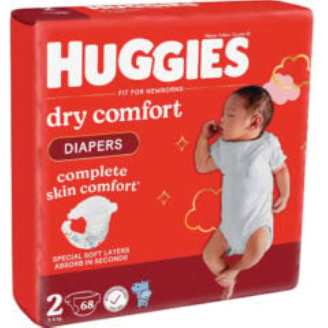 HUGGIES DRY COMFORT SIZE 5(12-22KG) 4X56'S
